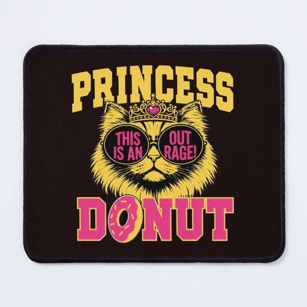 Item preview, Cat Princess Outrage Donut Funny Crown Sunglasses designed and sold by ShophiaCrafts.