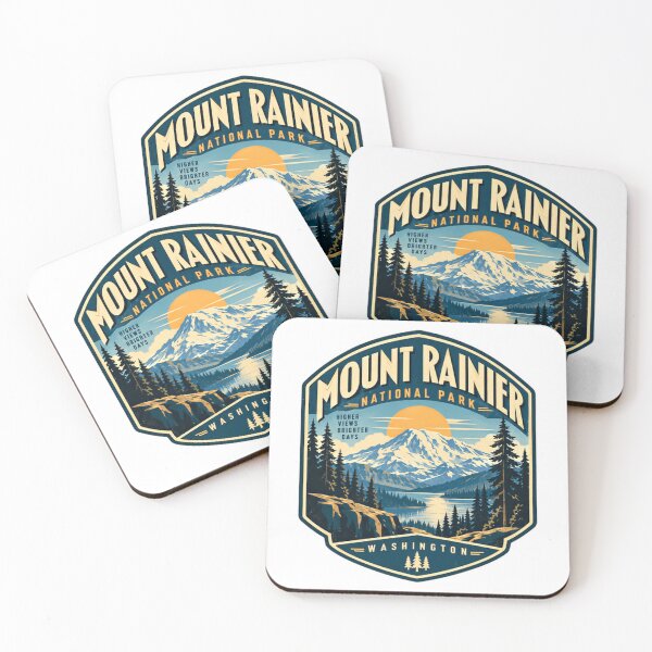 Item preview, Mount Rainier National Park Higher Views Brighter Days Washington Outdoors Hiker Travel designed and sold by Simsimah26Parks.
