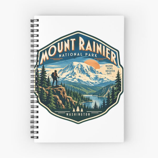 Item preview, Mount Rainier National Park Higher Views Brighter Days Washington Hiking Adventure Explorer designed and sold by Simsimah26Parks.