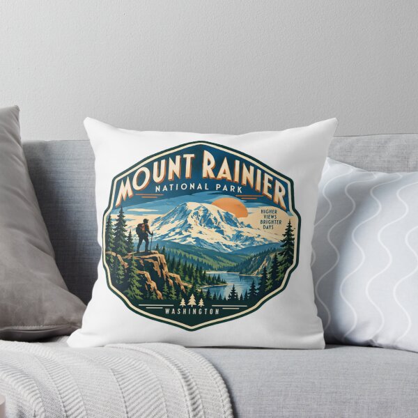 Item preview, Mount Rainier National Park Higher Views Brighter Days Washington Hiking Adventure Explorer designed and sold by Simsimah26Parks.