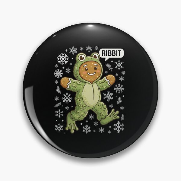 Item preview, Cute Ribbit Gingerbread Frog Christmas Snowflake Design designed and sold by MiALopezArt.