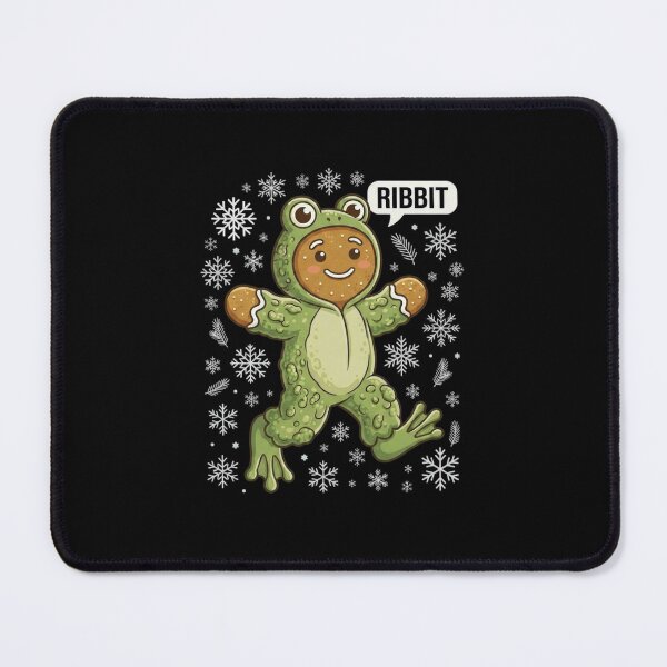 Item preview, Cute Ribbit Gingerbread Frog Christmas Snowflake Design designed and sold by MiALopezArt.
