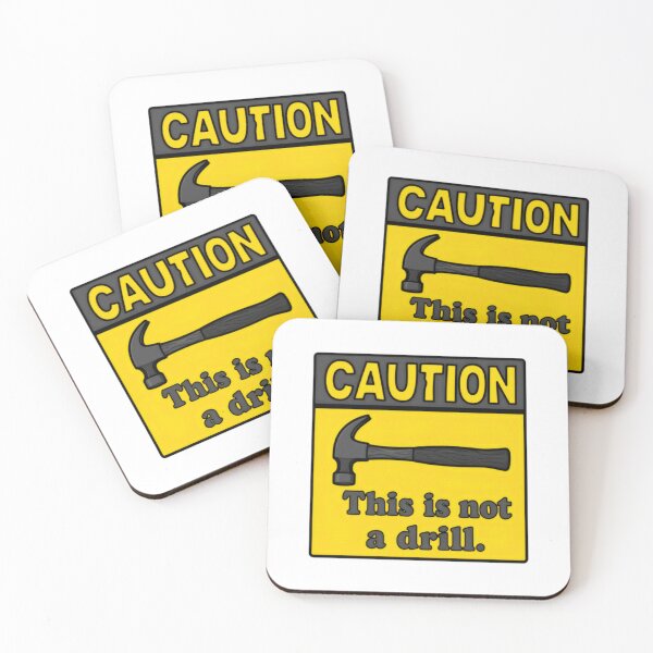 Item preview, Caution This Is Not A Drill Funny Tool Pun Handyman Gift designed and sold by SkeletonsDanger.
