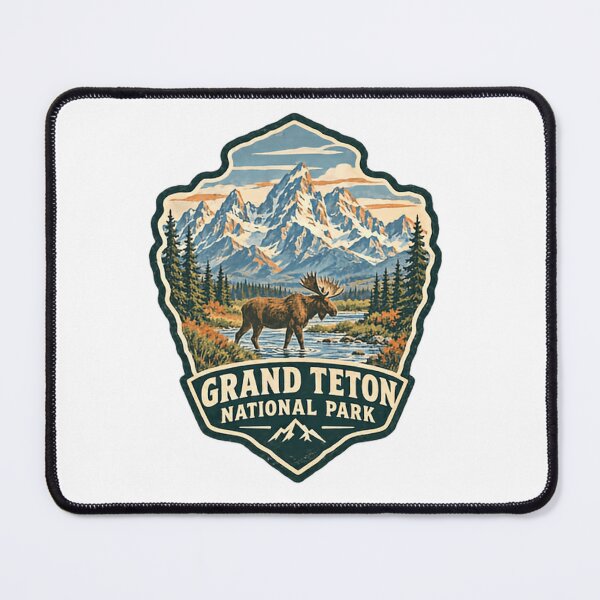 Item preview, Grand Teton National Park Wyoming Moose Wildlife Outdoors Hiker designed and sold by HumansStuck12.
