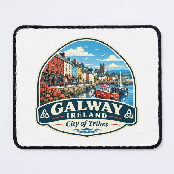 Item preview, Galway Ireland City Of Tribes Irish Travel Destination European City Souvenir designed and sold by Star3NowForMe.