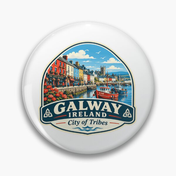 Item preview, Galway Ireland City Of Tribes Irish Travel Destination European City Souvenir designed and sold by Star3NowForMe.