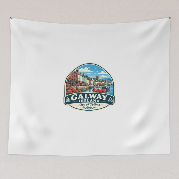 Item preview, Galway Ireland City Of Tribes Irish Travel Destination European City Souvenir designed and sold by Star3NowForMe.