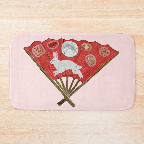Item preview, Mooncake fan papercut painting designed and sold by WolfRaven Creations.