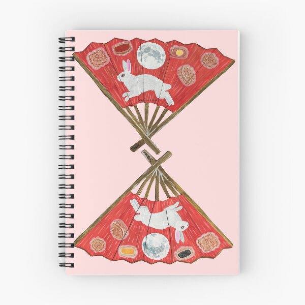 Item preview, Mooncake fan papercut painting designed and sold by WolfRaven Creations.