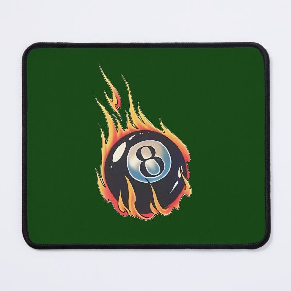Item preview, Flaming 8-Ball 399 designed and sold by FunkyBirdPrints.