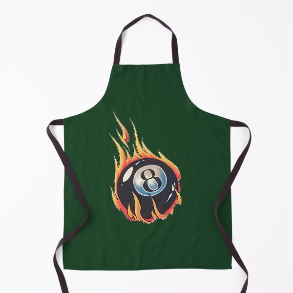 Item preview, Flaming 8-Ball 399 designed and sold by FunkyBirdPrints.