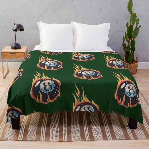 Item preview, Flaming 8-Ball 399 designed and sold by FunkyBirdPrints.