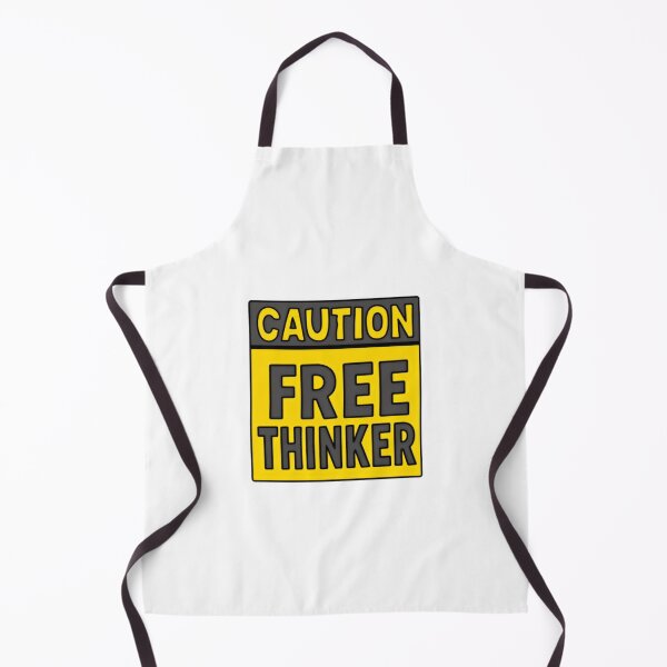Item preview, Caution Free Thinker Independent Thought Critical Thinker designed and sold by SkeletonsDanger.