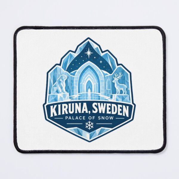 Item preview, Kiruna, Sweden Palace Of Snow Swedish Travel Souvenir designed and sold by Star3NowForMe.