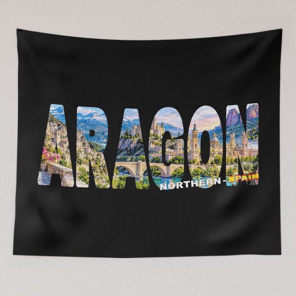 Item preview, ARAGON Northern Spain - Tourist Souvenir Sticker Shirt Pyrenean Mountains designed and sold by Adam Gormley.