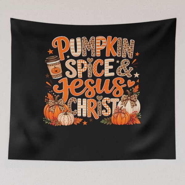 Item preview, Pumpkin Spice And Jesus Christ Fall Christian Thanksgiving designed and sold by Chromatic-Cubes.
