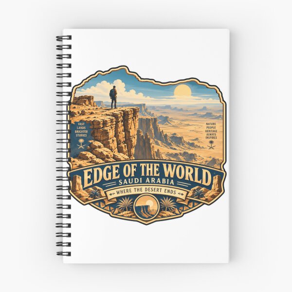 Item preview, Edge Of The World Saudi Arabia Where The Desert Ends Travel Adventure Explorer Destination designed and sold by Star3NowForMe.