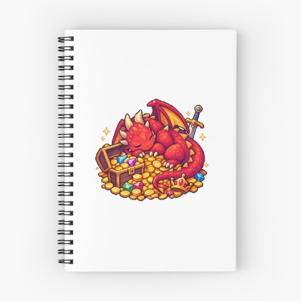 Item preview, Treasure Guardian Dragon – Pixel Art designed and sold by Handmade--Heaven.