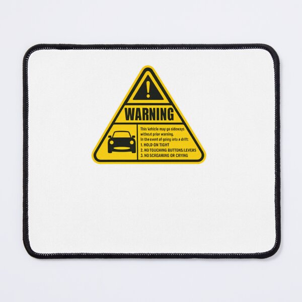 Item preview, Warning This Vehicle May Go Sideways Drift Driver Automotive Enthusiast designed and sold by SkeletonsDanger.