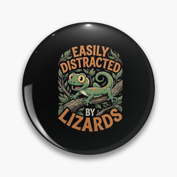 Item preview, Easily Distracted by Lizards Funny Reptile Lover Design designed and sold by Ostericaimusa.