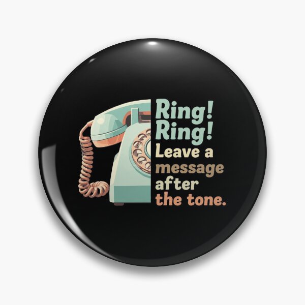 Item preview, Ring Ring Message Tone Retro Phone Quote designed and sold by SilentCosmos.