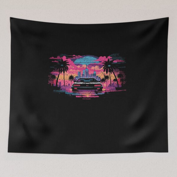 Item preview, Synthwave Cityscape with Car designed and sold by platzmaurice.