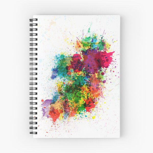 Item preview, Salpicaduras de pintura del mapa de Irlanda designed and sold by ArtPrints.