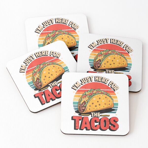 Item preview, I'm Just Here for The Tacos T-Shirt designed and sold by hapitoss.