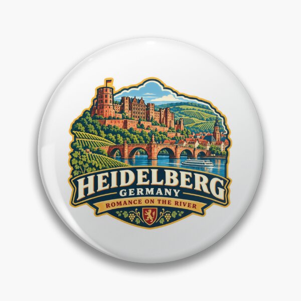 Item preview, Heidelberg Germany Romance On The River European Travel City Landmark Destination designed and sold by Star3NowForMe.