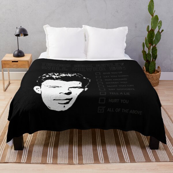Item preview, Things Rick Astley Will Never Do Meme Portrait designed and sold by SilentCosmos.