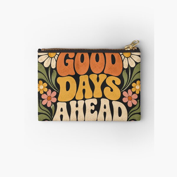 Item preview, Good Days Ahead Retro Floral Motivational Graphic designed and sold by WangAew.