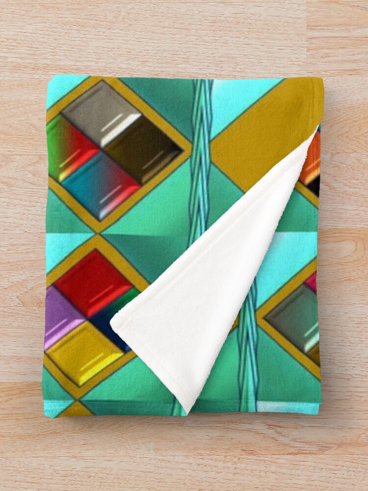 Imagen 3 de 6, Manta con la obra Multitud mixta, diseñada y vendida por ScriptAbst.