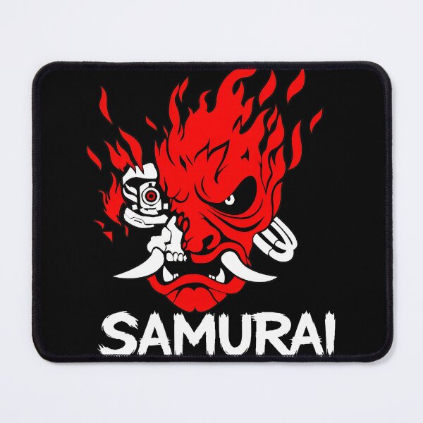 Item preview, Cyberpunk Samurai Flame Red White Art designed and sold by SilentCosmos.