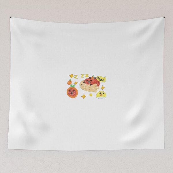 Item preview, Sleepy Capybara Orange Friends Kids Art designed and sold by Meemana.