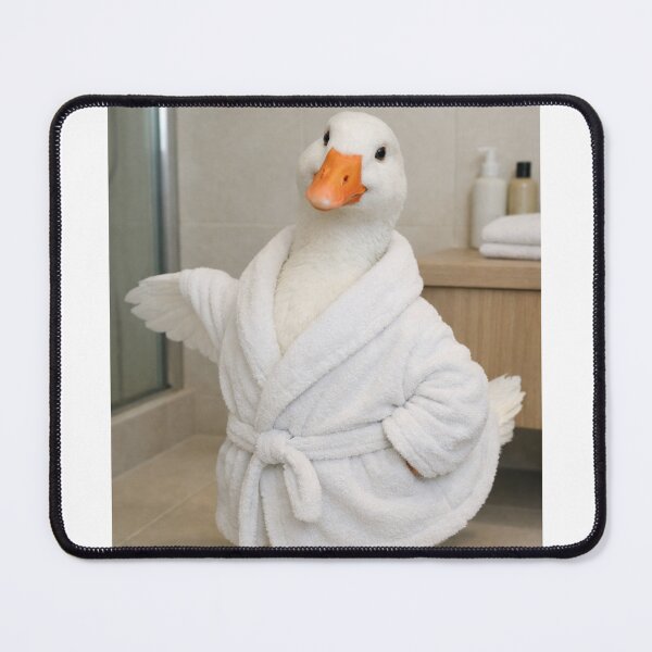 Item preview, White Goose Plush Bathrobe designed and sold by Sillytoe.