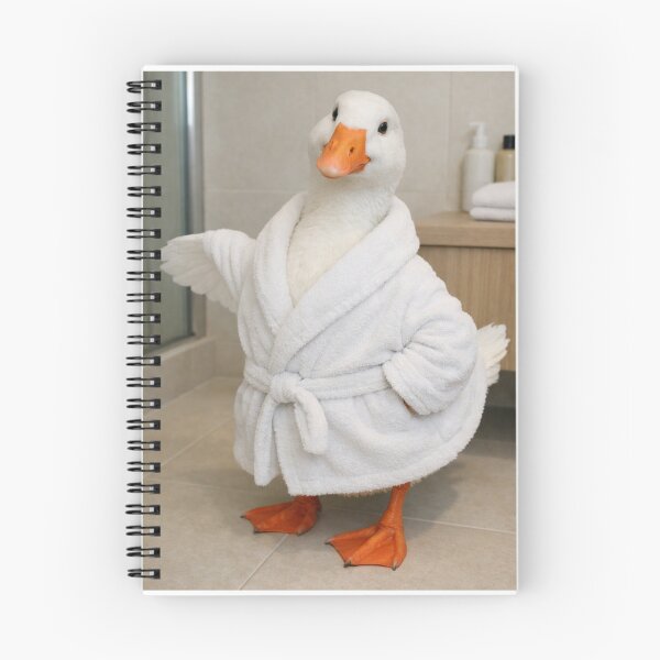 Item preview, White Goose Plush Bathrobe designed and sold by Sillytoe.