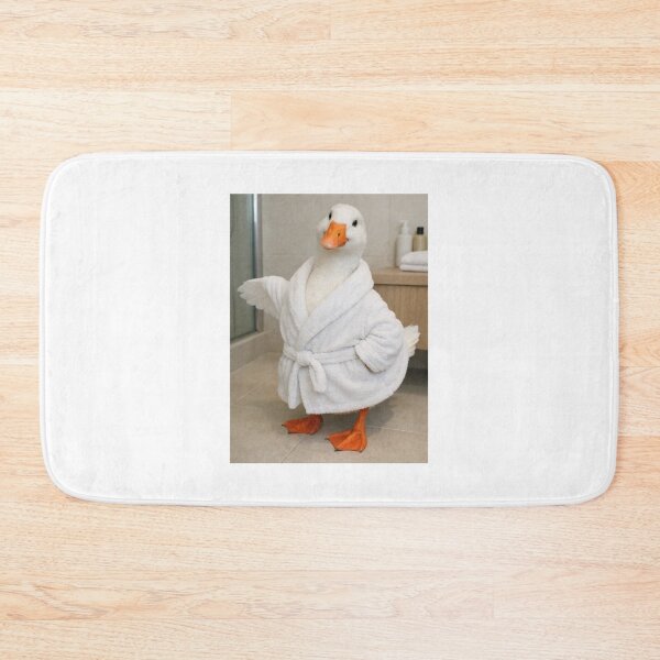 Item preview, White Goose Plush Bathrobe designed and sold by Sillytoe.