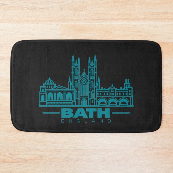 Item preview, Bath England Line Art Landmark Poster designed and sold by CMYKStudio.