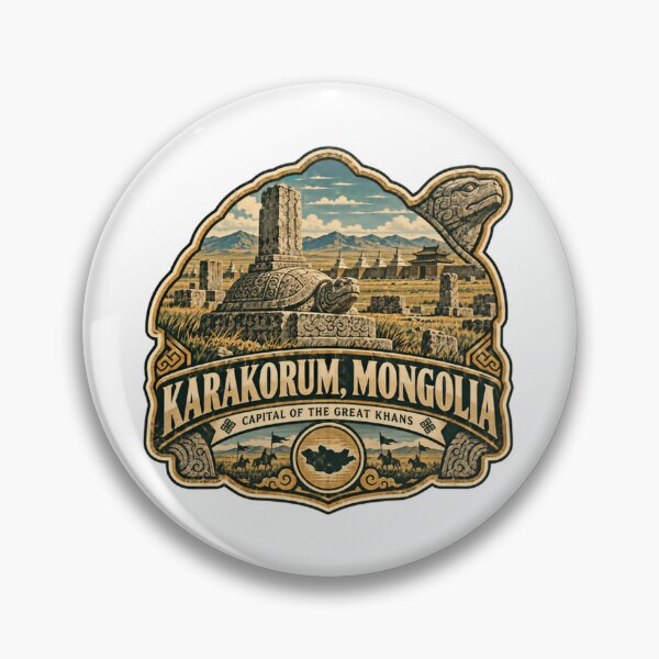 Item preview, Karakorum, Mongolia Capital Of The Great Khans Mongolian History Travel Souvenir designed and sold by Star3NowForMe.