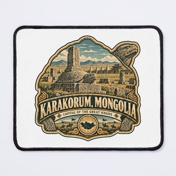 Item preview, Karakorum, Mongolia Capital Of The Great Khans Mongolian History Travel Souvenir designed and sold by Star3NowForMe.
