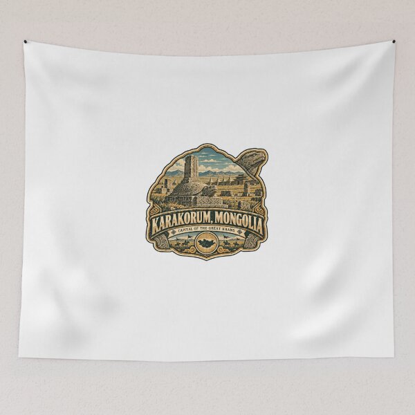 Item preview, Karakorum, Mongolia Capital Of The Great Khans Mongolian History Travel Souvenir designed and sold by Star3NowForMe.