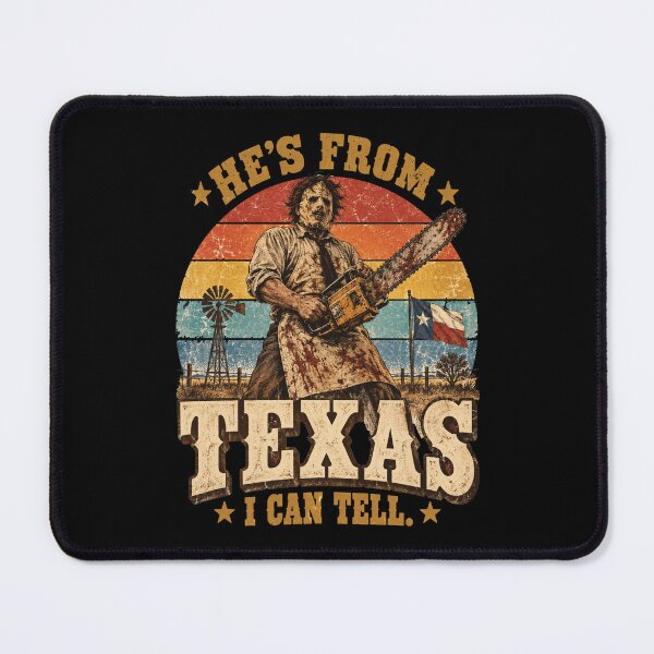 Item preview, He's from Texas I Can Tell Lone Star Scary Horror Halloween designed and sold by HokutoKaiStore.