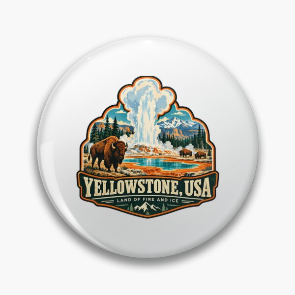 Item preview, Yellowstone, Usa Land Of Fire And Ice National Park Travel Nature Vacation designed and sold by HumansStuck12.