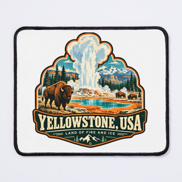 Item preview, Yellowstone, Usa Land Of Fire And Ice National Park Travel Nature Vacation designed and sold by HumansStuck12.
