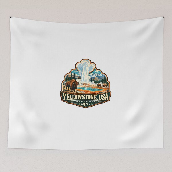Item preview, Yellowstone, Usa Land Of Fire And Ice National Park Travel Nature Vacation designed and sold by HumansStuck12.