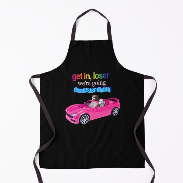 Item preview, Get in loser, we're going dumpster diving raccoon possum word art   designed and sold by CallahanRe.