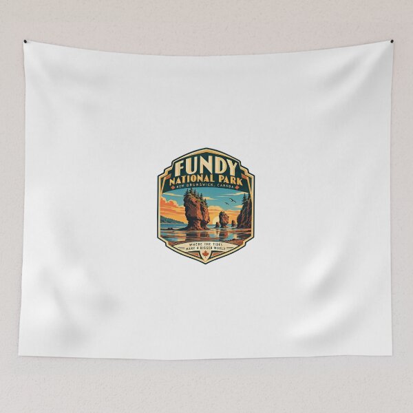 Item preview, Fundy National Park New Brunswick Canada Where The Tides Make A Bigger World Travel Souvenir designed and sold by Simsimah26Parks.