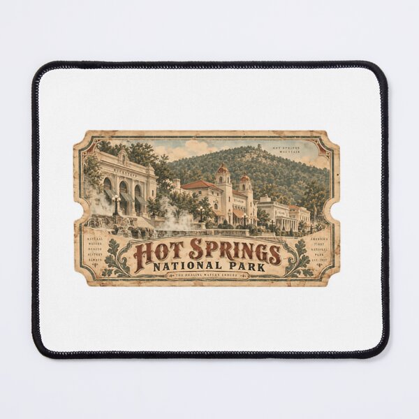 Item preview, Hot Springs National Park The Healing Waters Choice Arkansas Travel Souvenir designed and sold by HumansStuck12.
