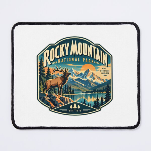 Item preview, Rocky Mountain National Park Wild Mountains Brighter Days Nature Lover Hiker Explorer designed and sold by Simsimah26Parks.