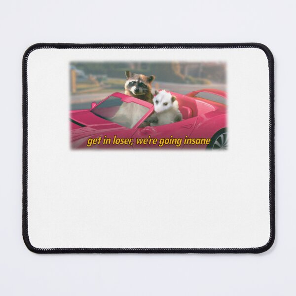 Item preview,  we're going insane raccoon possum word art funny designed and sold by CallahanRe.